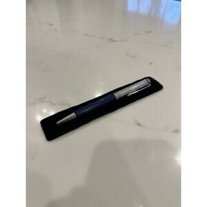 Swarovski Crystalline Blue/Chrome Plated Black Ink Ballpoint Pen 5351068